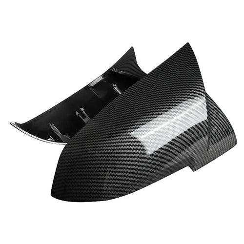 MagicKit Carbon Fiber Look Mirror Cover Style Rear Mirror Cover Caps For BMW F20 F21 F30 F32 F36 F87 X1 i3 Car Accessories
