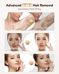 Permanent Laser Hair Removal Device Results in 4 Weeks Painless IPL Epilator 9 Levels 999900 Flashes Home Whole Body Treatment