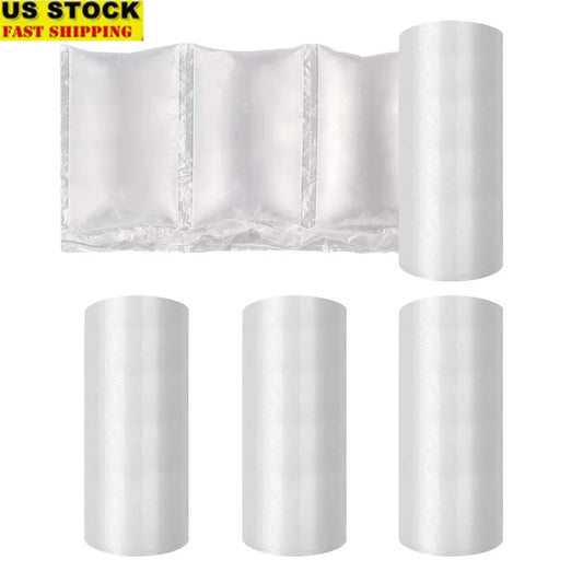 Air Cushion Film Roll 200mm x 100mm x 200m x 0.02mm Mailing and Moving Eco-Friendly Protection Air Bubble Bags Wrap Compatible