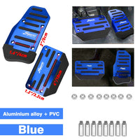 2Pcs Universal Car Foot Pedal Modified Brake Anti-Slip Aluminum Car Pedal Cover Set Kit Pedali Red/Blue/Silver Car Accessories