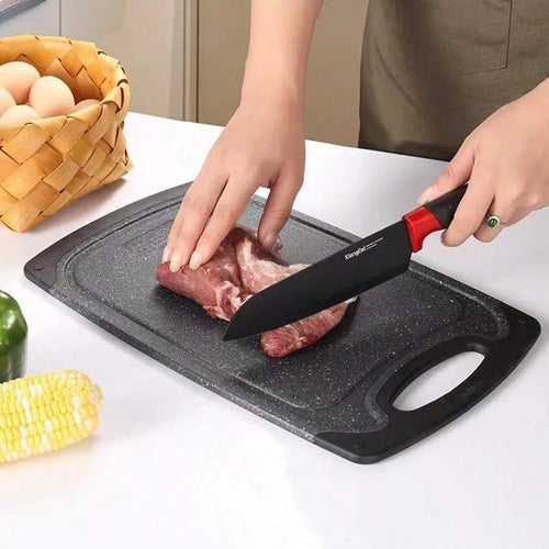 1/3PCS kitchen household imitation marble can hang non-slip classification vegetables meat fruit multi-functional cutting board