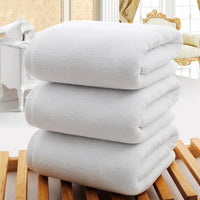 80x160cm white large bath towel thickened cotton towel highly absorbent bath towel suitable for swimming pool family hotels