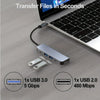 5 in 1 USB C HUB with 4k30Hz docking station USB-C to HDTV-Compatible converter Thunderbolt 3/4 splitter HUB laptop hub