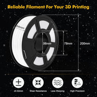 SUNLU PETG 3D Filament 1KG 3 Rolls 1.75mm +/-0.02MM 3D Printing Filament Neatly Wound Filament Vacuum Packing Fast Shipping EzBuyCo