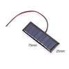 20-1pcs 4V 0.2W Solar Panel Outdoor Waterproof 2-Wire 8 Solar Cells Security Camera Small Home Light System Charger Solar Panels