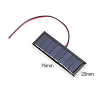 20-1pcs 4V 0.2W Solar Panel Outdoor Waterproof 2-Wire 8 Solar Cells Security Camera Small Home Light System Charger Solar Panels