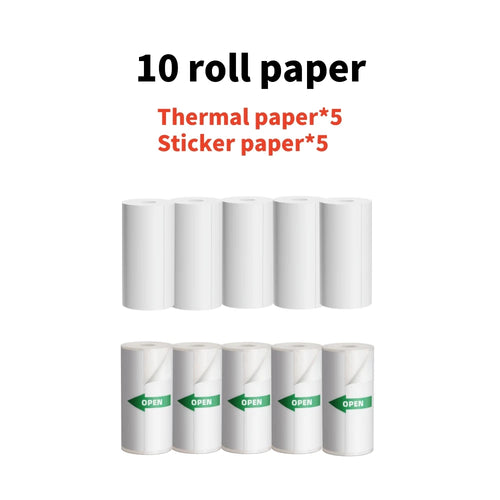 Dolewa D5 Inkless Printing Machine Thermal Printer Label Maker 12-57mm Adjustable Sticker Printer for Code Tag Journal