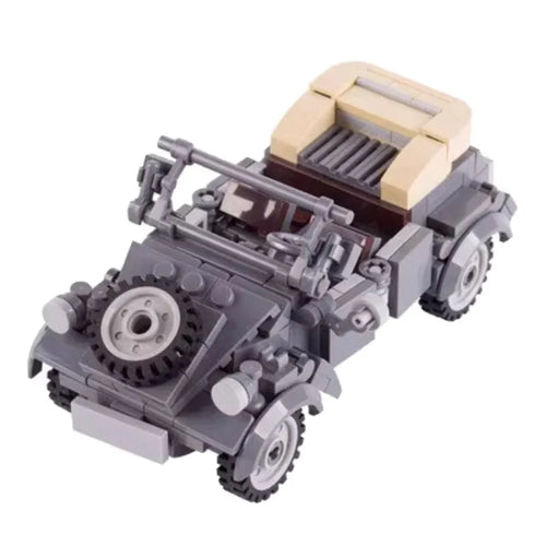 WWII Military US German Armored Vehicle MOC Building Blocks Soldiers Figure Tank Gun Carriage Medical Truck Transport Toys K033