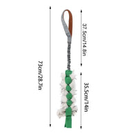 Dog Toy Rope Fun Squeaky Dog Chew Toys Pet Supplies Puppy Rope Toy with Elastic Drawstring Interactive Puppy Teething Toy for