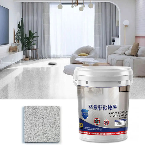 Newest High-Gloss Marble Effect Epoxy Floor Coating Indoor Outdoor Pure Natura Anti Slip Floor Paint 500g 4pcs/square meter