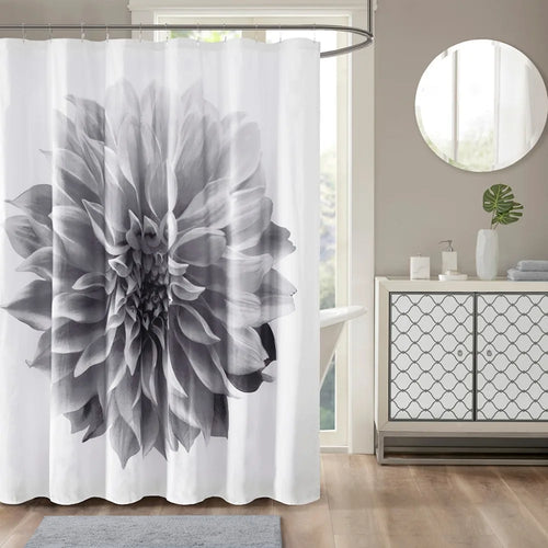 Printed Floral Cotton Shower Curtain Bathroom Products