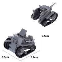 WWII Military US German Armored Vehicle MOC Building Blocks Soldiers Figure Tank Gun Carriage Medical Truck Transport Toys K033
