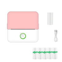 Mini portable thermal printer wireless printer with bluetooth compatible with android and ios