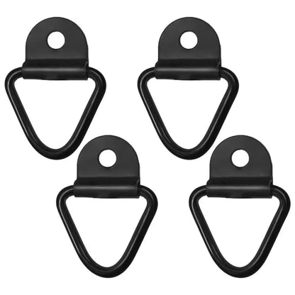 4Pcs Heavy Duty Truck Bed Tie Down Anchors Rings Trailers Hook Cargo Bolt on V Ring Tie Down Anchors Pickups Rail Accessories