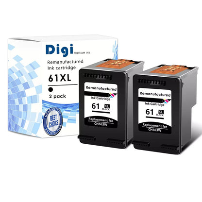 Remanufactured Ink Cartridge Compatible for HP 61 61XL Use for Envy 4500 5530 5534 Officejet 2620 4630 Deskjet 1000 1510 Printer