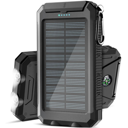 Waterproof Outdoor Solar Power Bank 38800mAh Dual USB Travel Outdoor Solar Mobile Phone Charger Solar Powerbanks For Camping
