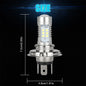 H4 9003 HB2 Headlight Conversion Kit Super Bright 12V Car Running Lamp IP67 Waterproof LED Driving Light White Aluminum 15000LM
