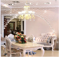 Fashion Crystal Glass Bead Curtain Indoor Home Decoration Luxury Wedding Backdrop Decoration Supplies Background Decoration