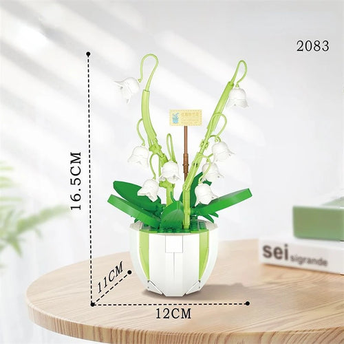 LOZ Flower Bouquet Building Blocks Kit DIY Flowers Block Toys Set Valentine's Day Rose Bricks Set Gift for Girls Friends adults