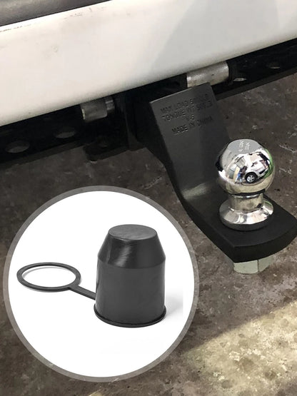 Universal 50mm Auto Tow Bar Ball Cover Cap Hitch Caravan Trailer Towball Protect