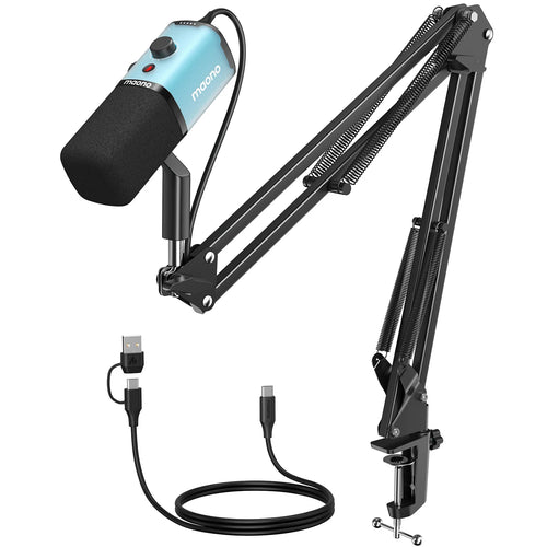 MAONO PD100X Dynamic Microphone.Software Noise Reduction Included.RGB gaming mic.Enhances gaming experience.Ideal for recording