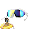 Anti-Fog Pool Goggles Anti Fog & UV No Leaking Goggles Swimming Goggles Wide View Extra Silicone Layer Swim Pool Goggles Anti