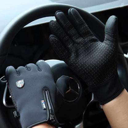 Winter Warm Motorcycle Gloves With Wrist Support Touch Screen Cycling Gloves Outdoor Sport Anti-slip Windproof Full Finger Glove