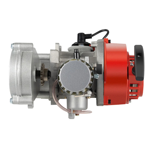 49CC 50CC 2-Stroke Pull Start Engine Motor for Mini Dirt Bike Pocket Bike ATV Scooters 2-Stroke 49CC Gasoline Engine Motor Alumi