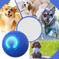 Active Rolling Ball for Dogs USB Interactive Dog Ball Toy Automatic Rechargeable Dog Interactive Toys Dog Ball with LED Light