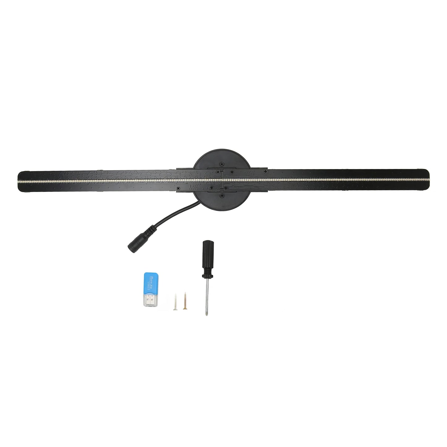 3D Hologram Fan Wifi Wireless Transmission 16.5in 2000x224 WiFi 3D Projector with 224 LED Light Beads for Business Advertising