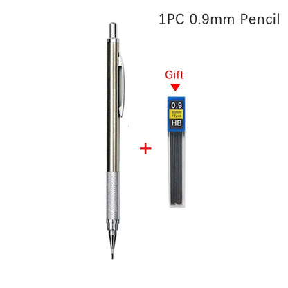 0.3 0.5 0.7 0.9 1.3 2.0mm Mechanical Pencil Set Full Metal Art Drawing Painting Automatic Pencil with Leads Office School Supply