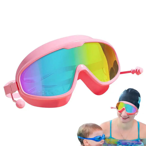 Adult Swimming Goggles Adjustable Wide View Swim Goggles HD Clarity Swimming Glasses Full Protection No Leaking Goggles For