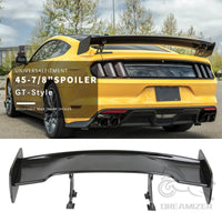 Universal 116CM  ABS Wing Car Tuning Accessories Tail Exterior Trim GT Style Spoiler Black Matte Black Look For 99% Sedan Common