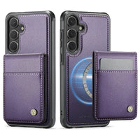 Magnetic 2 in 1 Detachable for Samsung Galaxy S25 S24 Ultra Wallet Case with Card Holder, Magnetic Flip Kickstand Credit Slots
