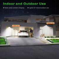 Solar Outdoor Lights - LED Motion Sensor Light with Remote Waterproof Security Flood Light for Patio Garage Porch Yard