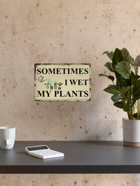 Putuo Decor 1PC Rustic Metal Sign, Funny Plaque Gardening Poster for Home Garden Patio Farmhouse Wall Decor 7.8 X 11.8 Inches