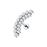 1Pc G23 Titanium Ear Tragus Cartilage Helix Daith Piercing Stud Earrings for Women Internal Thread Labret Piercing Lip Ring 16G