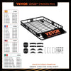 VEVOR Roof Rack Cargo Basket 46"x36"x4.5" / 51"x36"x5" Rooftop Cargo Carrier Heavy-Duty 200 LBS Capacity for SUV Truck Vehicle