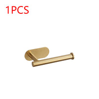 Self Adhesive Toilet Roll Paper Holder Wall Mount Bathroom Organizer Storage Stand No Punching Stainless Steel Towel Holder