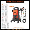 VEVOR Electric Pressure Washer Power Washer Quick Connect Nozzles Foam Cannon Retractable Handle for Portable to Clean Patios