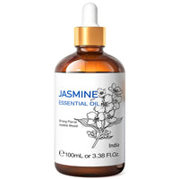 HIQILI Rosemary Jasmine Lavender Mint Essential Oils for Hair Care, increasing luster, Massage, Skin Care, Diffuser, Humidifier