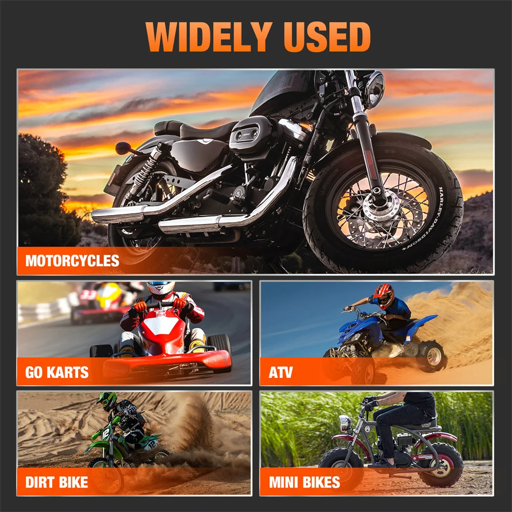 HITBOX High Quality Motorcycle Chain Sets 428H 108/120 Links 21KNmin for Mini Dirt Bike ATV Motorbike O-ring Oil Seal Chain