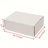 50pcs Corrugated Paper Gift Boxes, 6x4x2 Inch Sturdy Cardboard Packaging,White Small Shipping Boxes for Crafting Gift Mailing