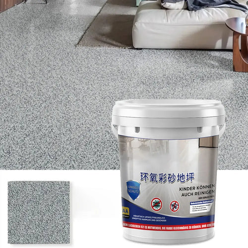 Newest High-Gloss Marble Effect Epoxy Floor Coating Indoor Outdoor Pure Natura Anti Slip Floor Paint 500g 4pcs/square meter