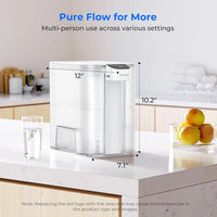 Waterdrop Large 27-Cup Mega Electric Water Filter Dispenser, 200-Gallon Instant Powerful Pitcher, NSF/ANSI 42&53&401&372
