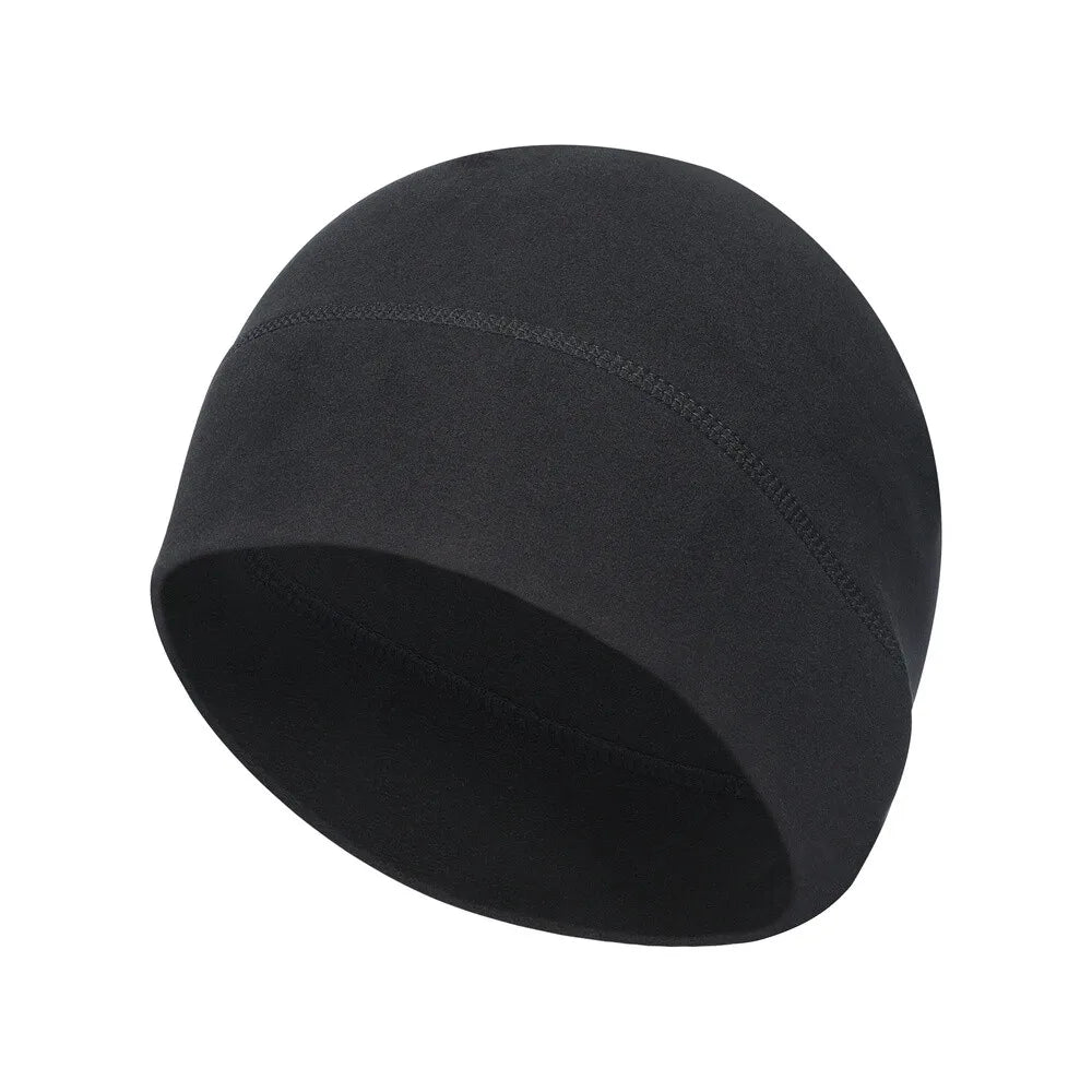 Winter Thermal Warm Skull Cap Windproof Fleece Hat Ski Running Cycling Beanie Hat for Men Women Helmet Liner Running Beanie Hat