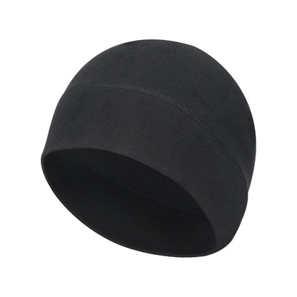 Winter Thermal Warm Skull Cap Windproof Fleece Hat Ski Running Cycling Beanie Hat for Men Women Helmet Liner Running Beanie Hat