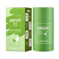 Green Tea Solid Cleansing Mask Blackhead Removal Dispel Acne Blemish Deep Pore Cleansing Moisturizing Suitable for All Skin Type