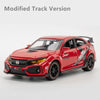 1:32 HONDA CIVIC TYPE R Alloy Sports Car Model Diecasts & Toy Vehicles Metal Car Model Sound and Light Collection Kids Toy Gift