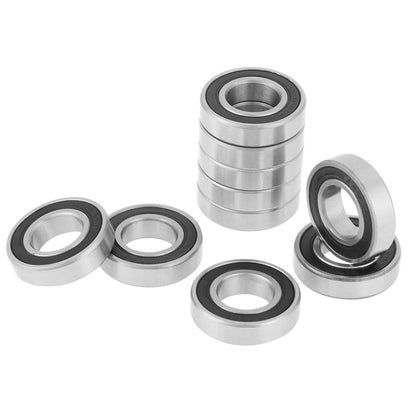 10Pcs 6901-2RS Rubber Sealed Deep Groove Ball Bearing 12x24x6mm